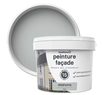 Peinture façade GoodHome Classique gris oklahoma lisse 10L