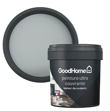 Testeur peinture couleur 2 en 1 velours GoodHome chape de béton 50ml