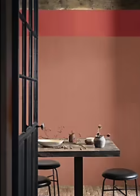 Peinture Valentine murs et boiseries Dulux Valentine rouge alezan velouté mat 0,5L