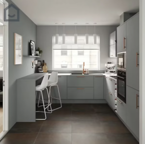 Peinture de rénovation GoodHome multi-supports satin gris Delaware 750ml