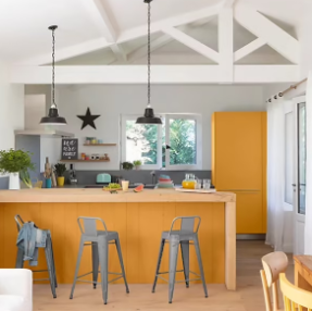 Peinture de rénovation multi-supports V33 Easy Reno jaune miel satin 0,75L