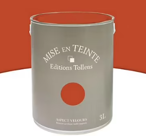 Peinture murs et boiseries Tollens Mise en teinte caramel brûlé mat velours 3L