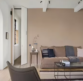 Peinture murs et boiseries Color Resist Dulux Valentine satin taupe clair 2,5L