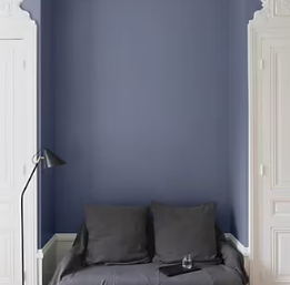 Peinture multisupport murs, plafonds et boiseries Velours de peinture bleu panicaut Libéron 0,5L