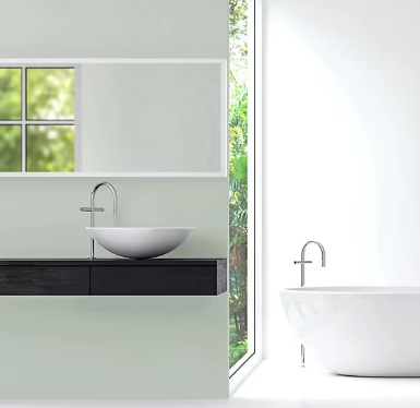 Peinture murs et plafonds Cuisine et bains satin vert tendre Tollens 0,75 L