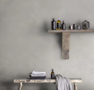 Enduit coloré de rénovation effet béton brut Maison Déco Reliss silex 15KG