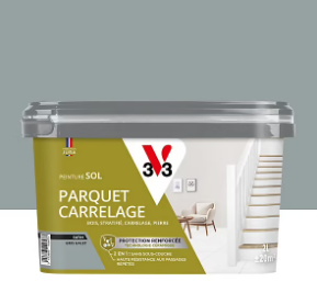Peinture de rénovation sol, parquet, carrelage V33 gris galet satin 2L