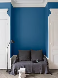 Peinture murs, plafonds et boiseries Velours de peinture bleu d'iroise Libéron 0,5L