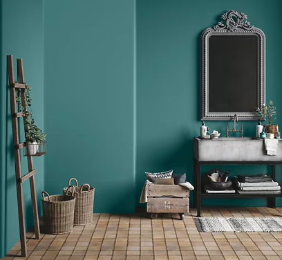 Peinture Tollens premium murs, boiseries et radiateurs vert buisson velours 50ml