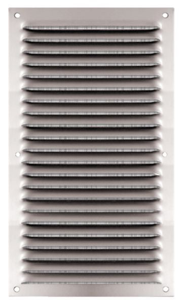 Grille de ventilation en aluminium avec moustiquaire L.140 l.250