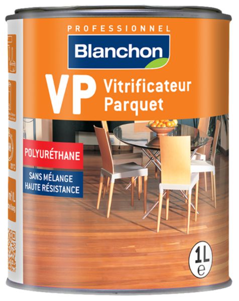 Vitrificateur parquet VP polyuréthane haute résistante cire naturelle pot de 1 L