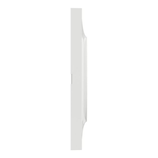 Plaque NF ODACE STYLE blanc 1 poste horizontal ou vertical l. 85 x prof. 10 mm