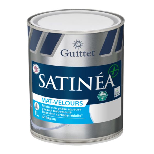 Peinture mat velours acrylique intérieur SATINEA+ 1 L