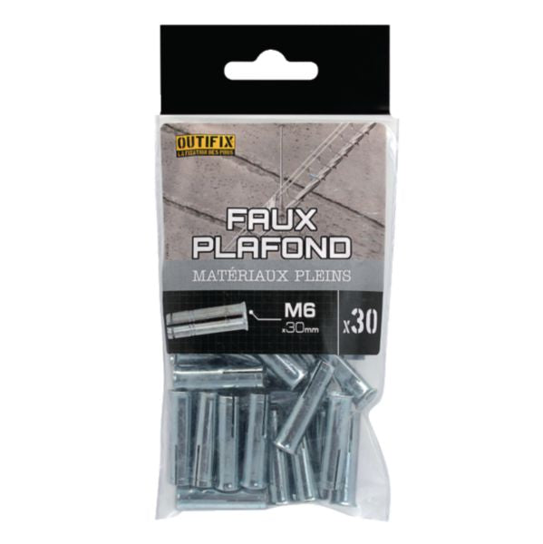 Kit Faux-plafonds : Sachet de 30 DFX M6x30mm