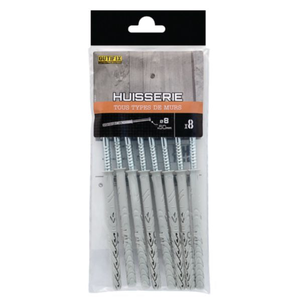Kit Huisseries : Sachet de 8 BLONG TF Ø8x100mm