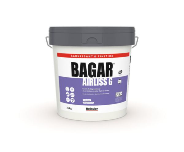 Enduit en pate BAGAR AIRLISS G VIOLET fût de 25 KG