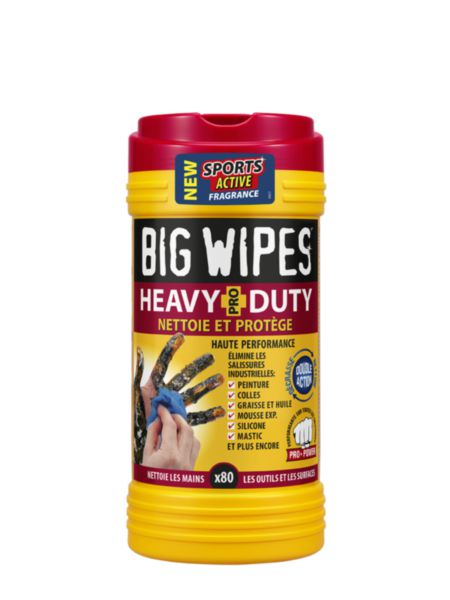 Lingettes 80 BIG WIPES HEAVY DUTY