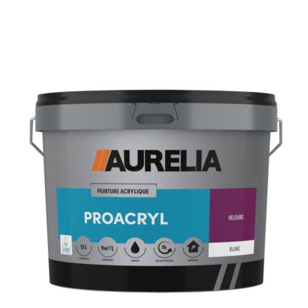 Peinture velours acrylique intérieur PROACRYL 15 L