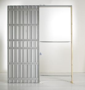 Frame for MAESTRO pocket door h. 203 x l. 80 cm + pre-painted white trim kit