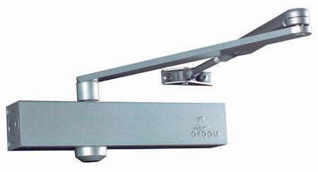 Ferme-porte contemporain GR150 bras pour porte jusqu'à 80 kg argent