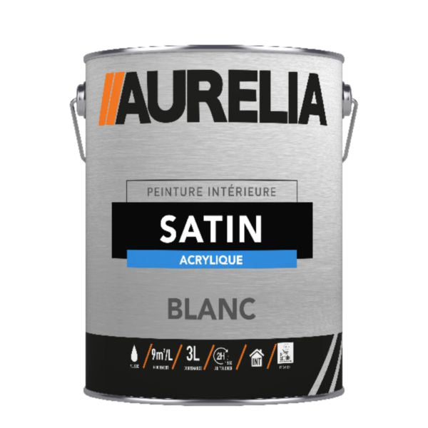 AURELIA peinture acrylique satin interieur - 3 litres
