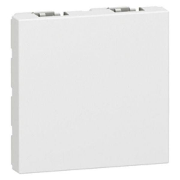 Obturateur MOSAIC®2 en PVC blanc lisse 2 modules