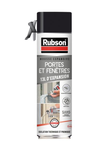 Mousse expansive POWER ISOLE avec isocyanates spécial portes et fenêtres bombe de 500 ml