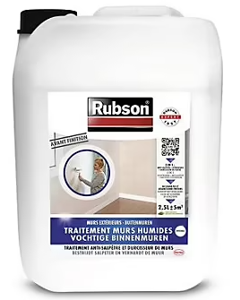 Traitement Murs Humides Rubson incolore bidon 2,5L