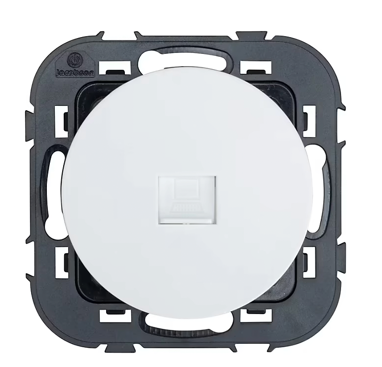 Prise RJ45 Jacobsen Espen blanc à composer