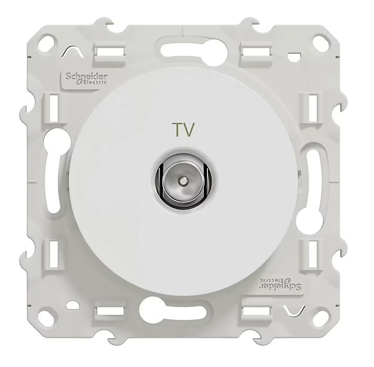 Mécanisme prise TV Schneider Electric Odace blanc