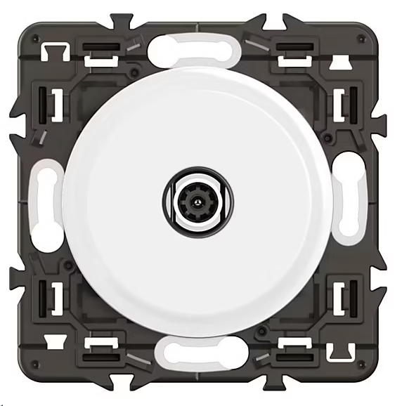 Prise tv simple Legrand Céliane blanc sans plaque