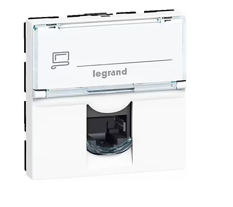 Mécanisme prise RJ45 cat6 2 modules Legrand Mosaïc