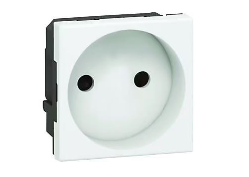 Mécanisme prise 2P simple 2 modules Legrand Mosaïc