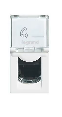 Mécanisme prise RJ45 cat6 1 module Legrand Mosaïc