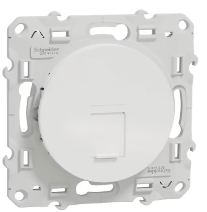 Prise RJ45 Schneider Electric Odace blanc