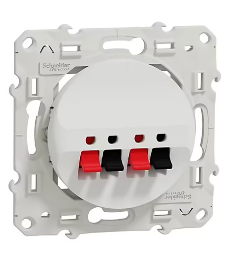 Mécanisme prise haut-parleur Schneider Electric Odace blanc