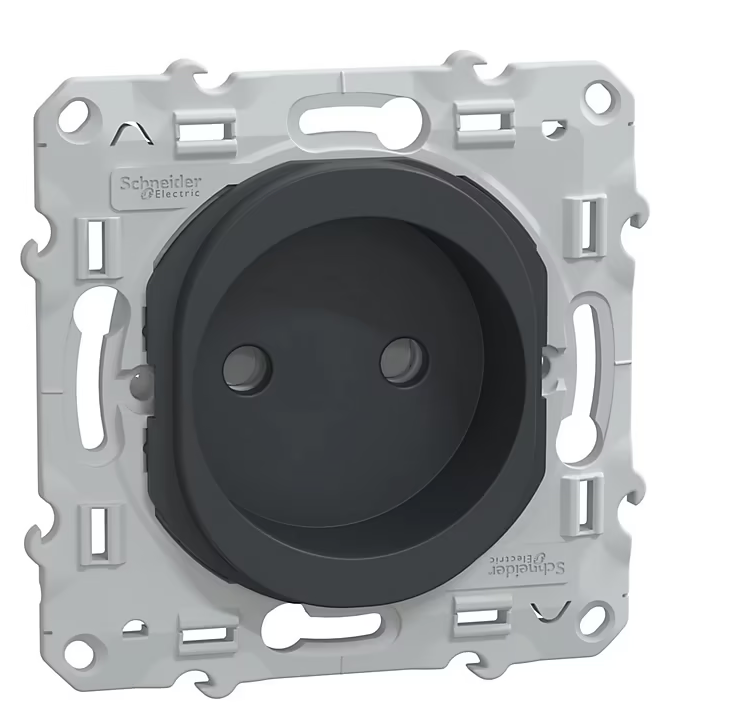 Mécanisme prise à obturateur Schneider Electric Ovalis anthracite