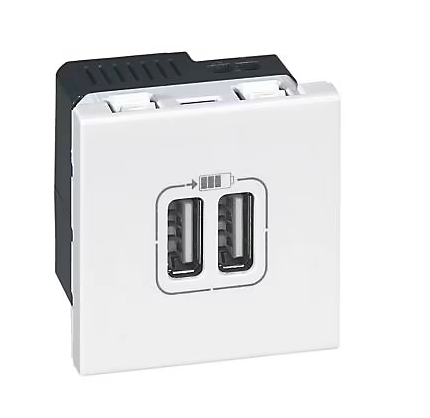 Mécanisme de prise double USB Legrand Mosaïc