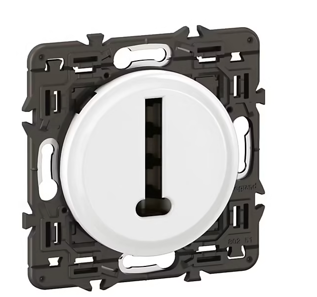 Prise téléphone Legrand Céliane blanc