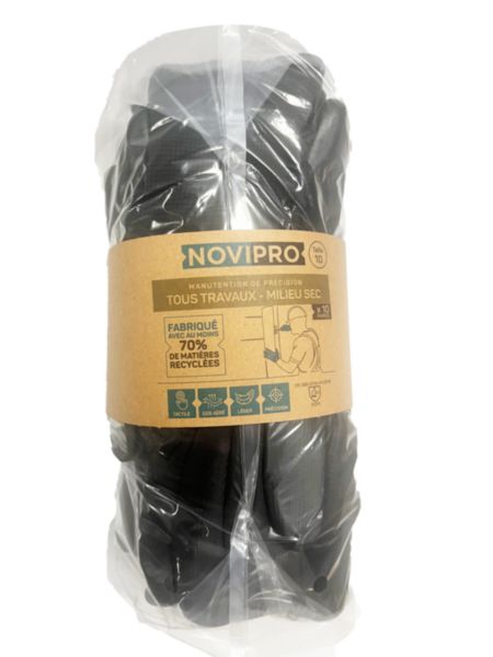 Gants de manutention de précision en milieu sec taille 10 lot de 10 paires