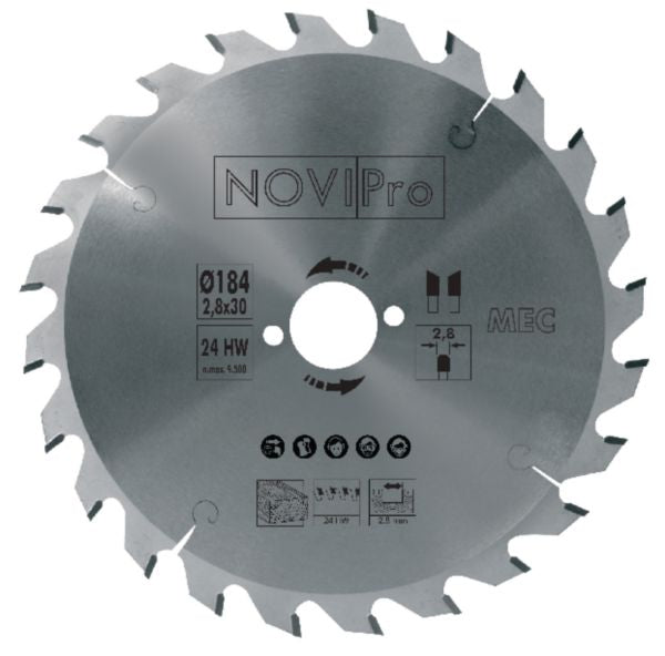 LAME SC CARU ALT BOIS D160XAL20X24Z NOVIPRO
