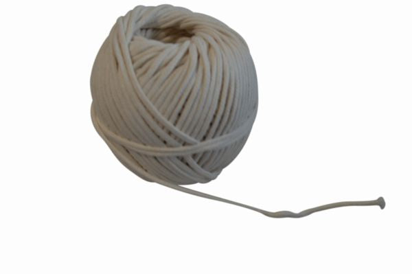 Cordeau en coton tressé blanc ø 1,5 mm 100 g