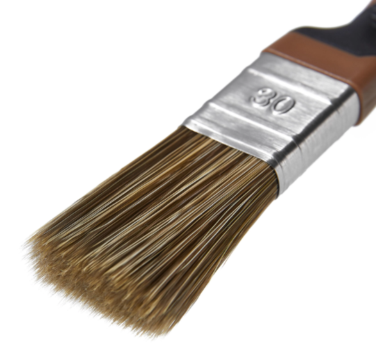 Pinceau plat pour vernir, huiler, vitrifier, lasurer et saturer / peindre pour d
