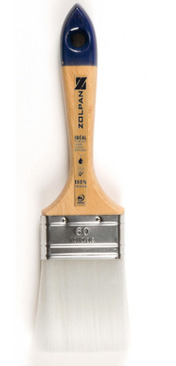 Pinceau plat pour peindre une surface lisse, 30 mm Zolpan brosse plate synthétique