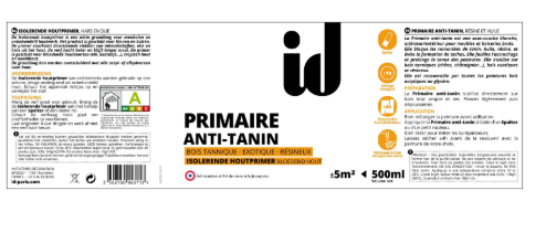 Primaire, Bois tannique, ID, blanc, mat 0.5 l