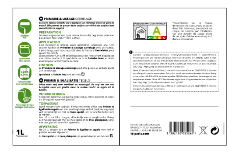 Primaire d'accrochage mur ID blanc 1 L