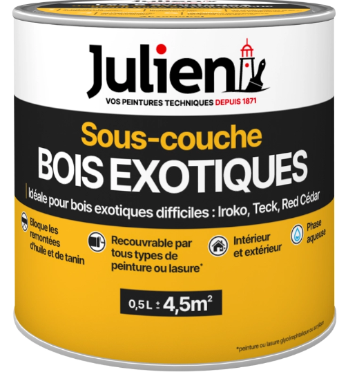 Sous-couche bois exotique JULIEN 0.5 l