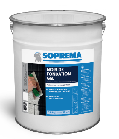 Gel imperméable murs/fondation, SOPREMA, 23,5kg