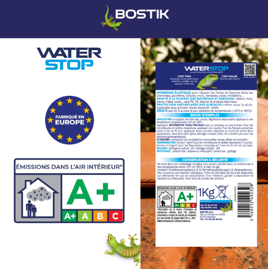 Membrane d'étanchéité Waterstop tuile BOSTIK 1 kg