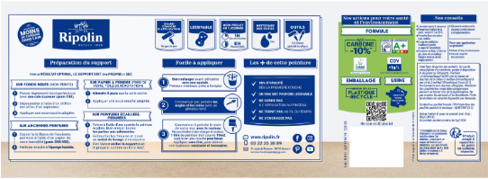 Peinture mur ocre nubie mat RIPOLIN Intérieur 2.5L